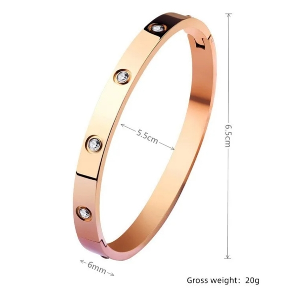 Rose Gold Stainless steel bracelet - Picture 4 of 4